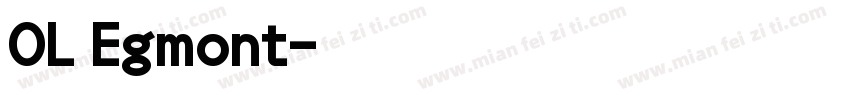 OL Egmont字体转换